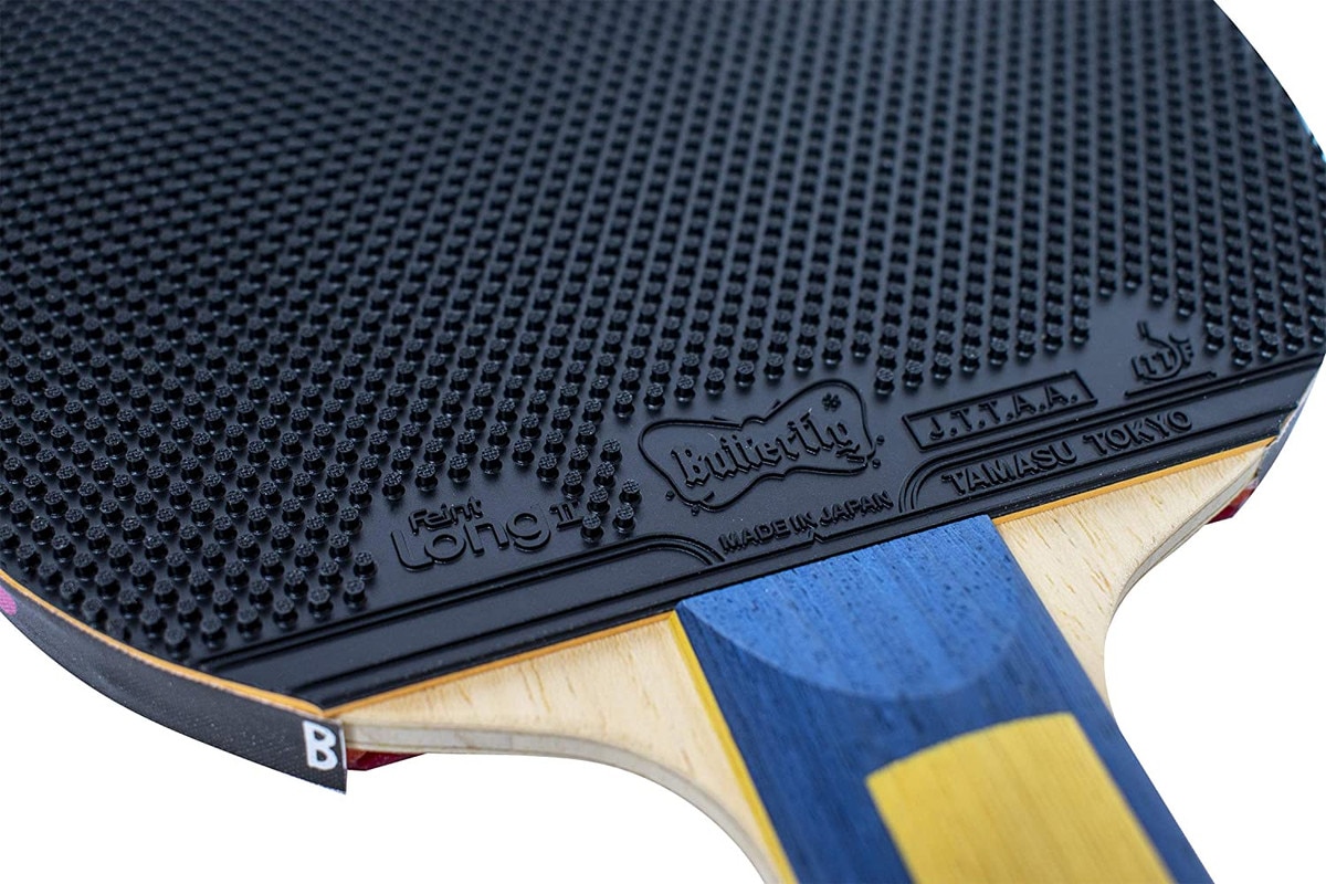 Feint Long II Table Tennis Rubber: Close-up of Feint Long II